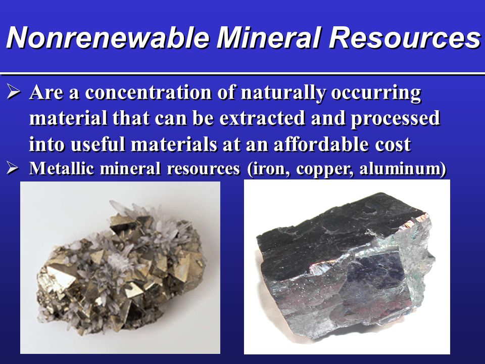 Geology and Nonrenewable Mineral Resources ppt download